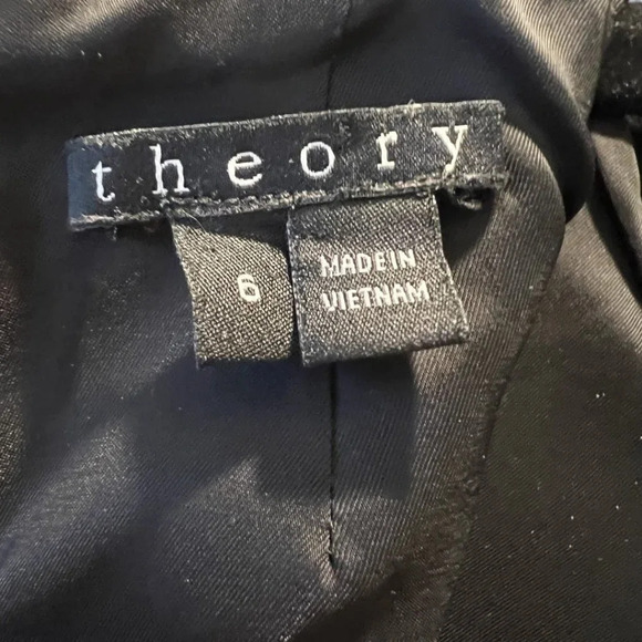 Theory Black White Tweed Wool Blend Sheath Dress $495 - Picture 12 of 14